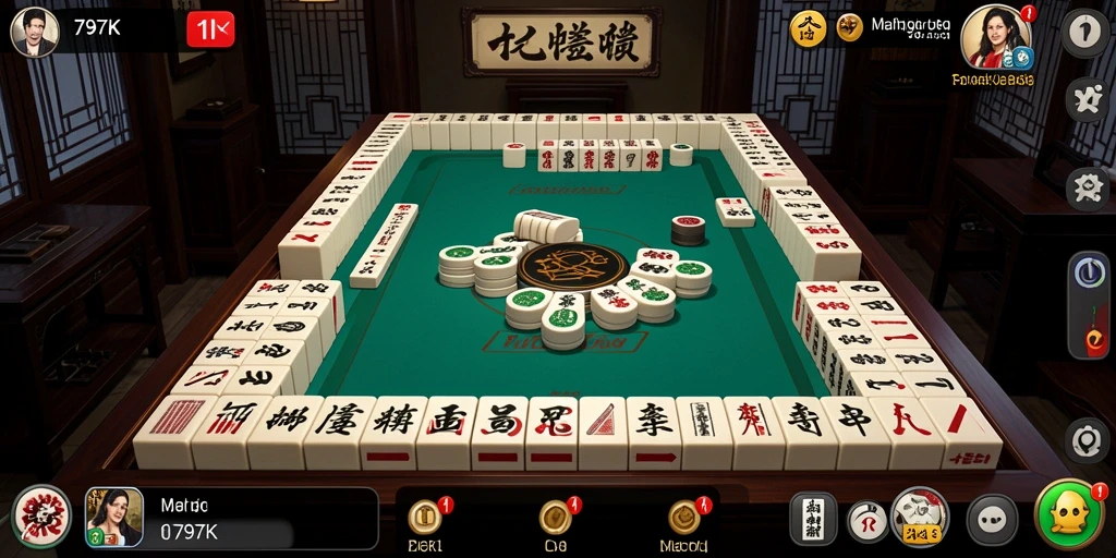 Tampilan gameplay Mahjong yang seru dan menantang di 797K.