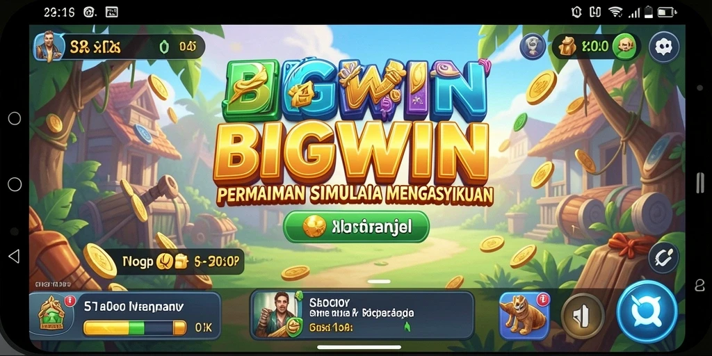 Screenshot gameplay menarik dari BIGWIN menunjukkan simulasi kreatif.