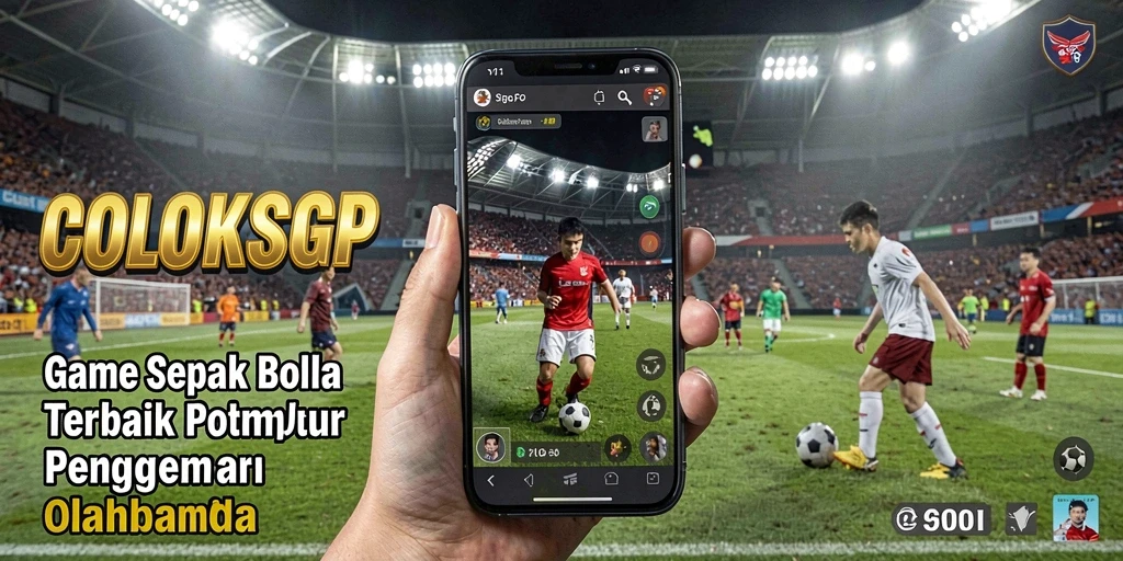 Screenshot COLOKSGP menampilkan aksi seru di lapangan sepak bola.