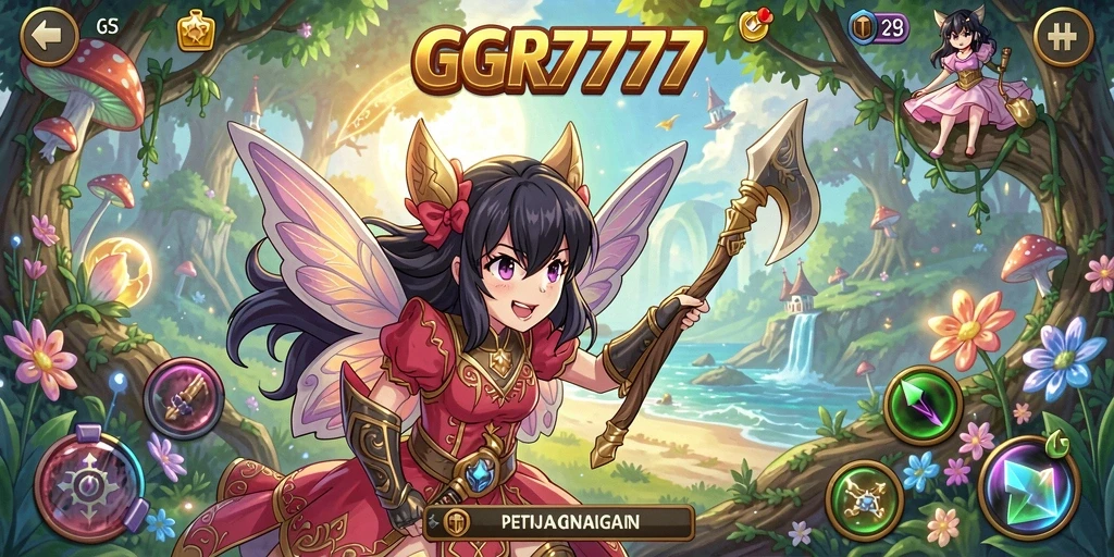 Tampilan menawan dari gameplay GGR7777 dalam dunia Anime.