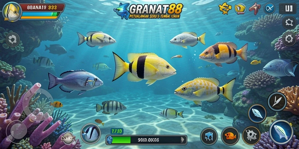 Screenshot gameplay seru Tembak Ikan di GRANAT88.