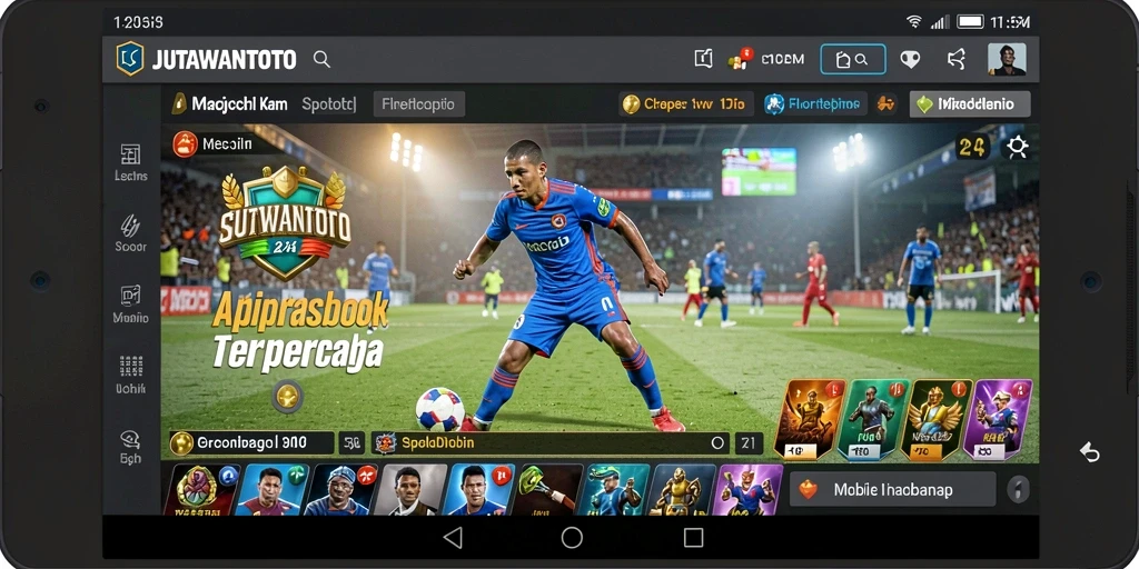 Tampilan screenshot dari JUTAWANTOTO menunjukkan antarmuka taruhan olahraga yang menarik.