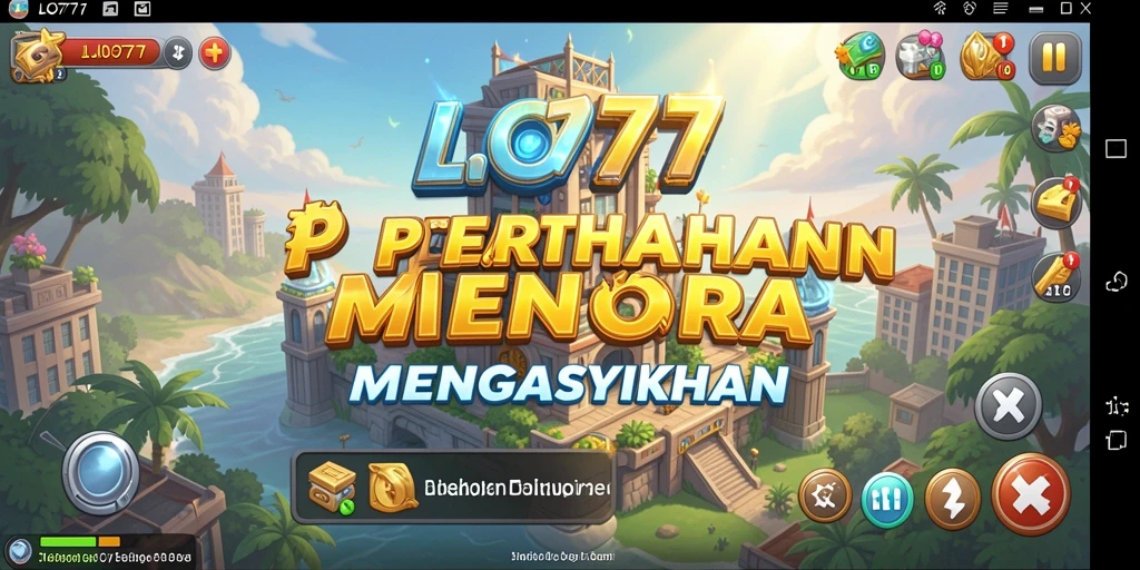 Gameplay seru LJO777 dengan pertahanan menara yang strategis.