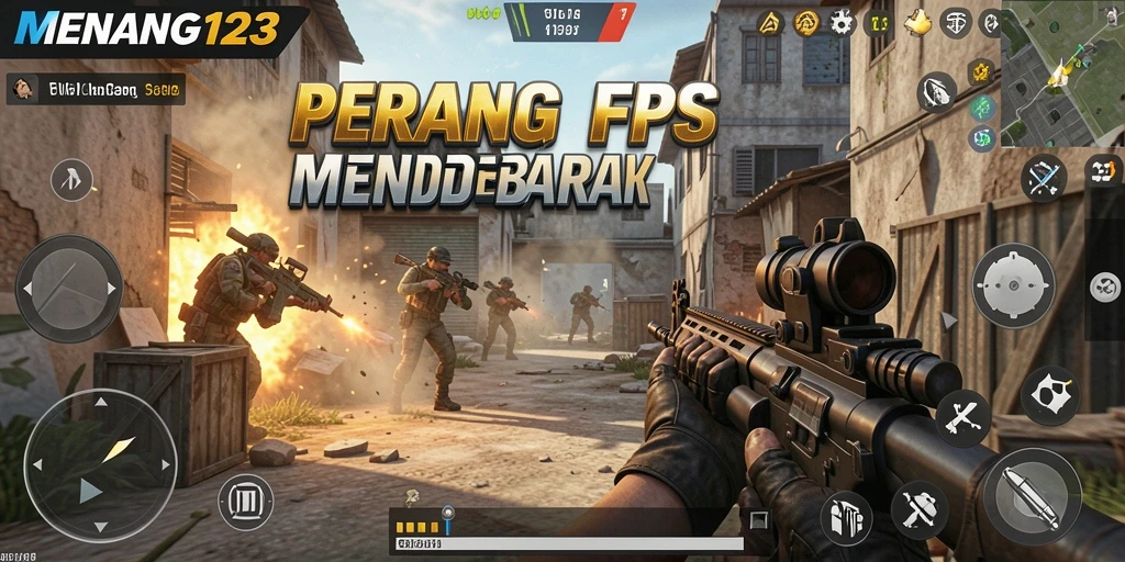 Tampilan menarik dari gameplay <strong>MENANG123</strong> dengan aksi tembak-menembak yang seru.