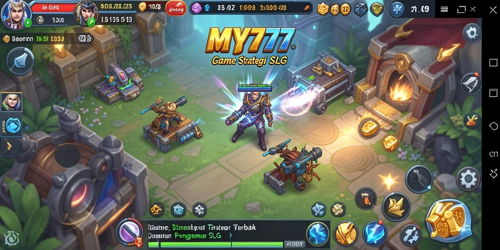 Tangkapan layar gameplay menunjukkan strategi tempur yang mendebarkan di MY777.