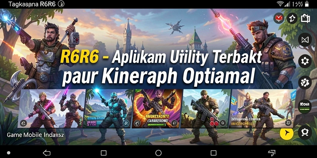 Tampilan antarmuka R6R6 yang bersih dan intuitif untuk pengguna Utility.