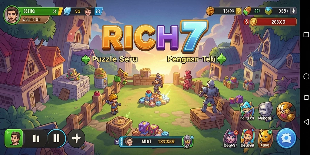 Gameplay menantang dan seru di RICH7.