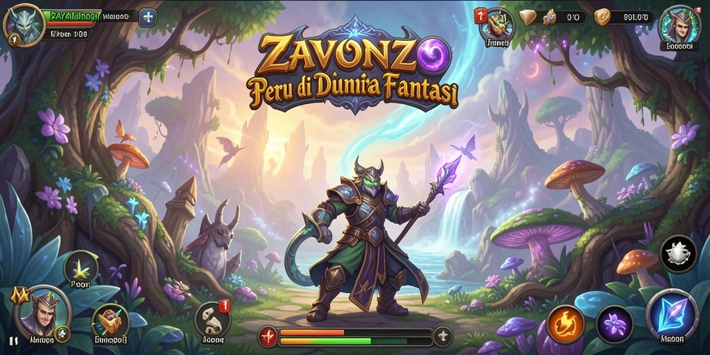 Gameplay menegangkan ZAVONZO di dunia petualangan yang menakjubkan.